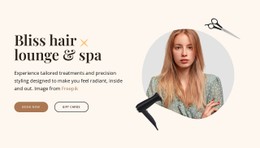 Hair And Spa Services CSS Template