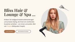 Haar- Und Wellnessdienstleistungen CSS-Vorlage