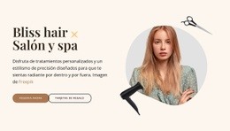Servicios De Peluquería Y Spa Página De Destino