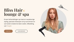Haar- En Spabehandelingen Website Sjabloon