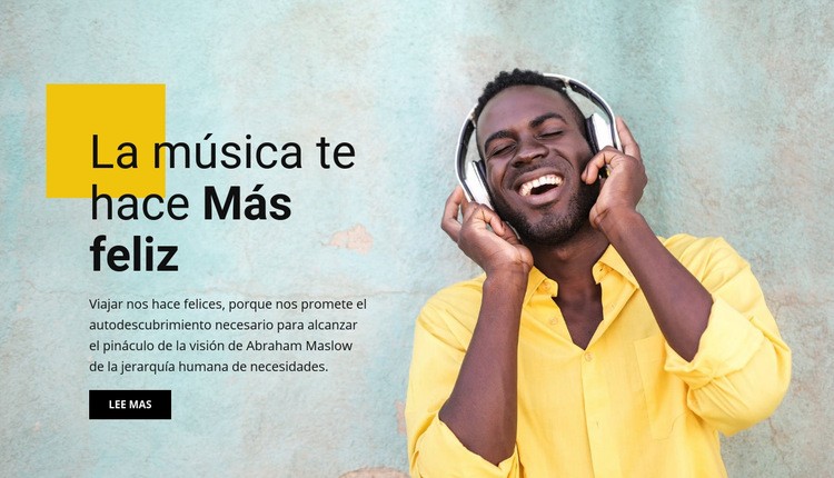 Música y entretenimiento online Plantillas de creación de sitios web