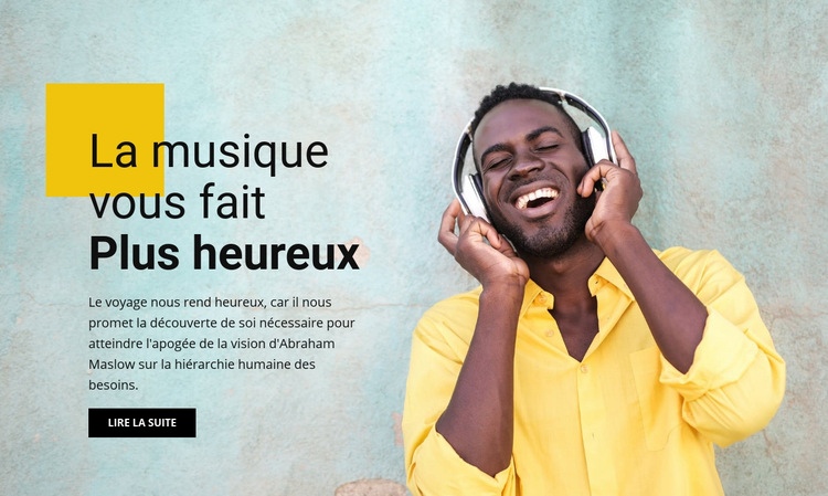 Musique et divertissement en ligne Modèles de constructeur de sites Web