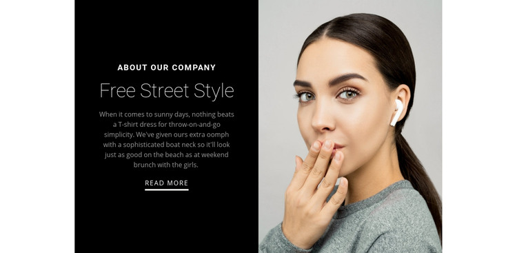 Season's chicest models Homepage Design