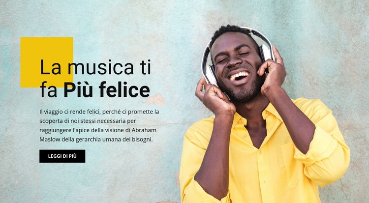 Musica e intrattenimento online Costruttore di siti web HTML