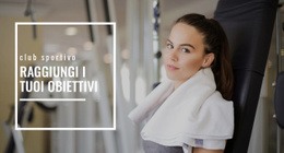 Stabilisci Degli Obiettivi Nello Sport - Mockup Di Sito Web Multiuso