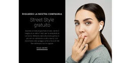 Progettazione Del Sito Web Per I Modelli Più Chic Della Stagione