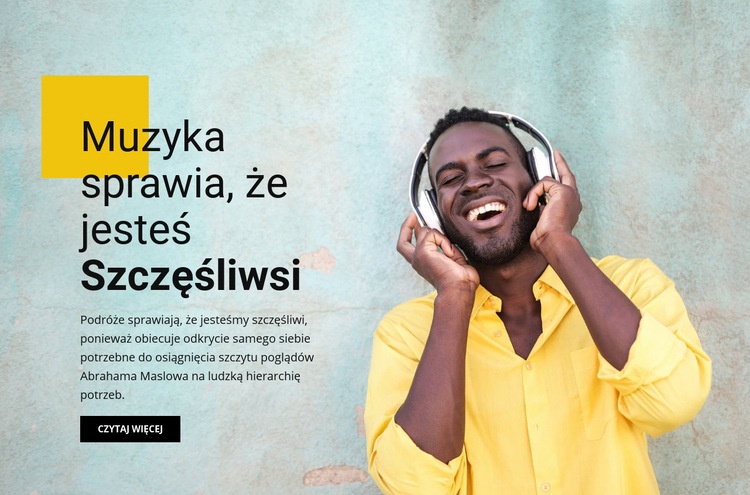 Muzyka i rozrywka online Szablony do tworzenia witryn internetowych