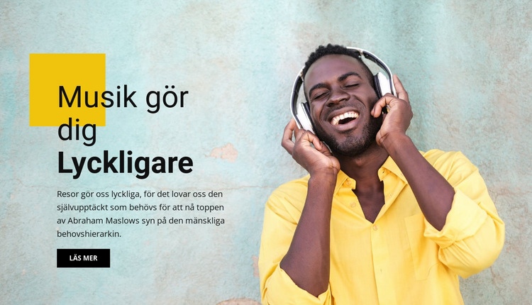 Online musik och underhållning CSS -mall