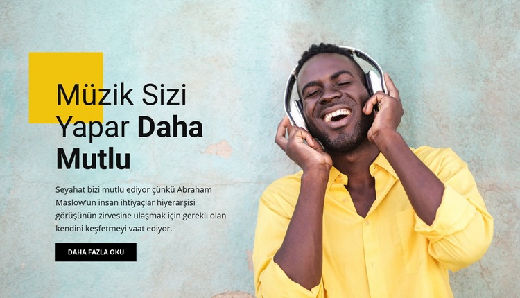 Çevrimiçi müzik ve eğlence Html Web Sitesi Oluşturucu