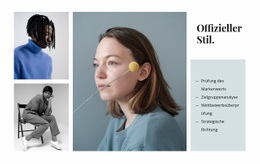 Mehrzweck-Website-Design Für Offizieller Stil