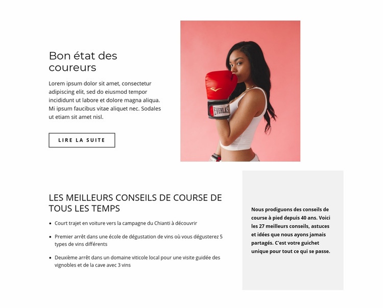 Du sport pour tous Conception de site Web