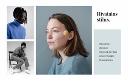 Hivatalos Stílus - Professzionális Webhelysablon