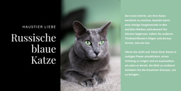 Russische Blaue Katze – Professionelles WordPress-Theme