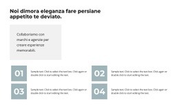 Quattro Direzioni: Modello Di Modello Di Pagina Web