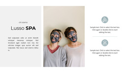 Colonna Del Modello Di Griglia CSS Per Riposa Con Beneficio