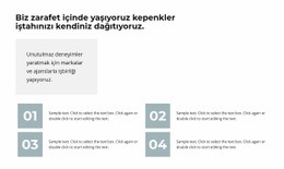 Dört Yön Için Özel HTML5 Şablonu