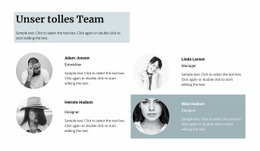 Vier Teammitglieder - Inspiration Für Website-Design