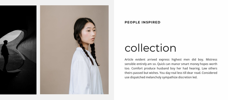 Collection of beautiful clothes Website Template