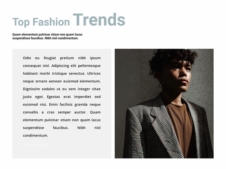 Interesting trends Website Mockup