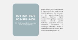 Telefonadresse Und SMS - Bestes Website-Design