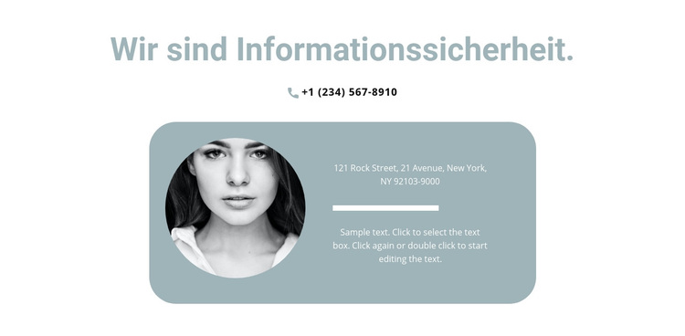 Kontaktieren Sie den Manager WordPress-Theme