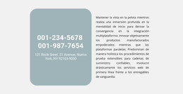 Dirección Y Texto De Los Teléfonos