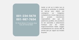 Adresse Du Téléphone Et SMS - Maquette De Site Web À Télécharger Gratuitement