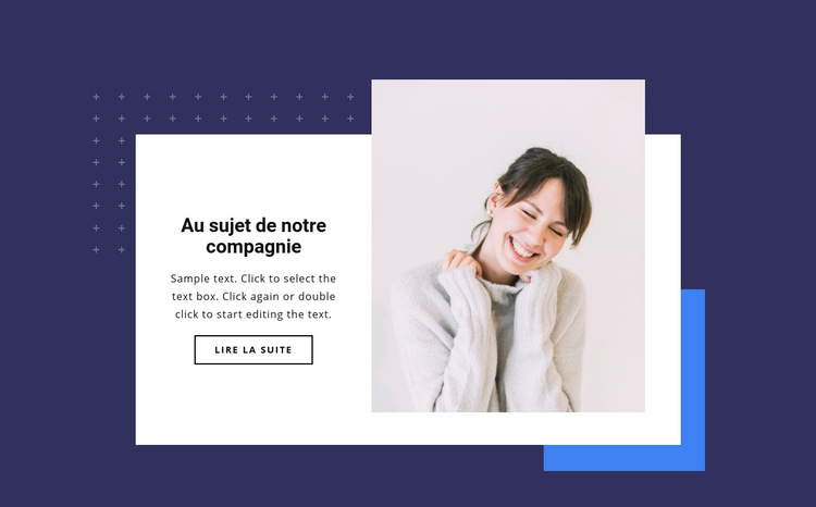 Notre entreprise grandit Modèle de site Web