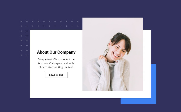 Our company grow Homepage Design