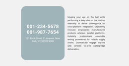Phones Address And Text {0] - Web Page Editor