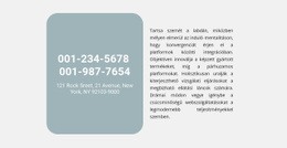 Telefon Címe És Szövege - HTML Websablon