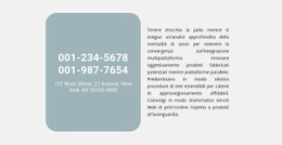 Indirizzo E Testo Del Telefono - Miglior Design Del Sito Web