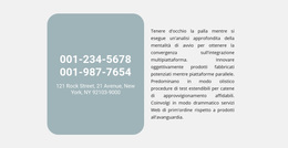 Indirizzo E Testo Del Telefono - Miglior Tema WordPress Gratuito