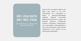 Telefoon Adres En Tekst - Online-Sjablonen