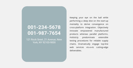 Phones Address And Text - Online Templates