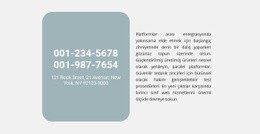 Telefon Adresi Ve Metin - Çevrimiçi Şablonlar