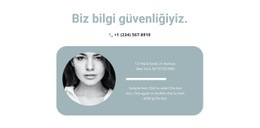 Yöneticiyle Iletişime Geç - Ücretsiz Bir Sayfalık Şablon