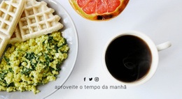 Aproveite Seu Café Da Manhã Modelo Responsivo HTML5