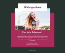 Bildungsreisen – Fertiges Website-Design