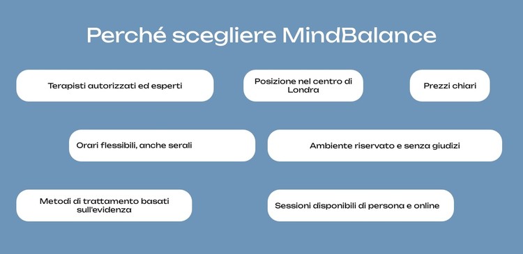 Cura della mente Modello CSS