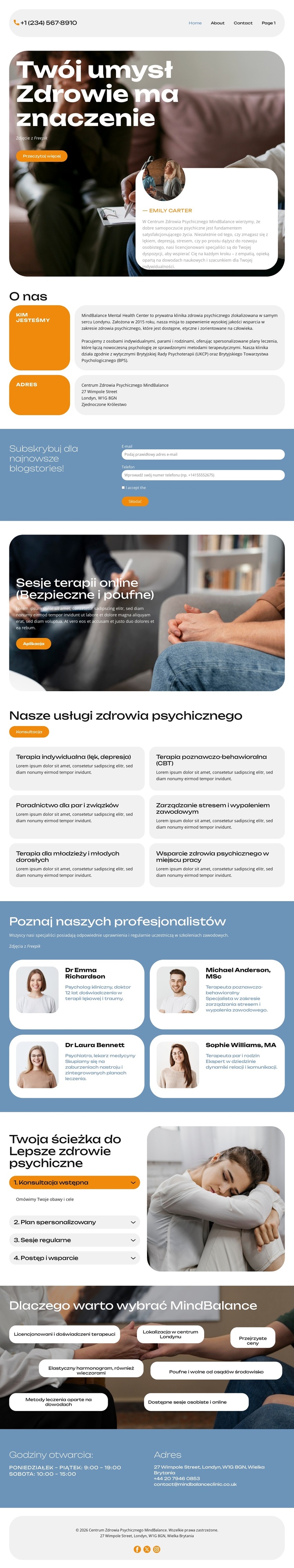 Wsparcie, które leczy Motyw WordPress