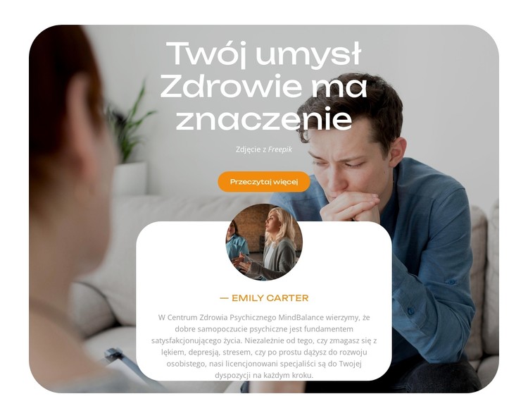 Sprawy zdrowia psychicznego Szablon CSS