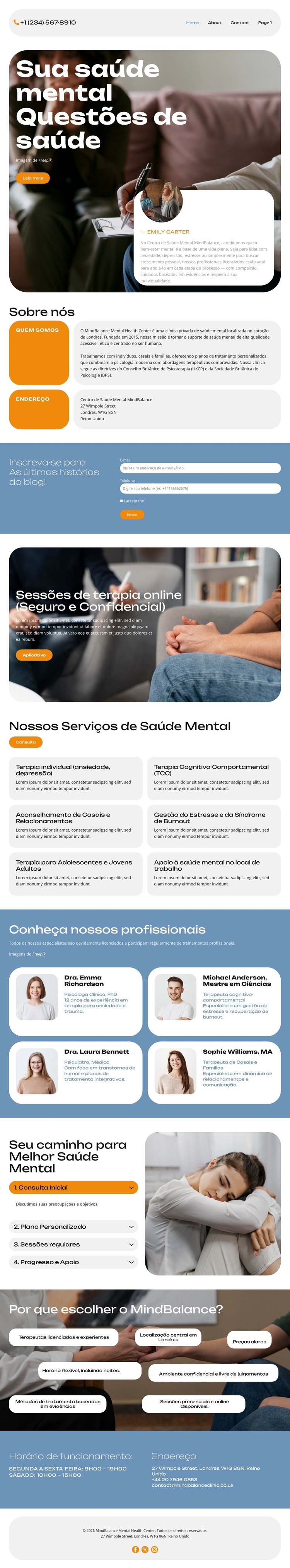 Apoio que cura Modelo de site