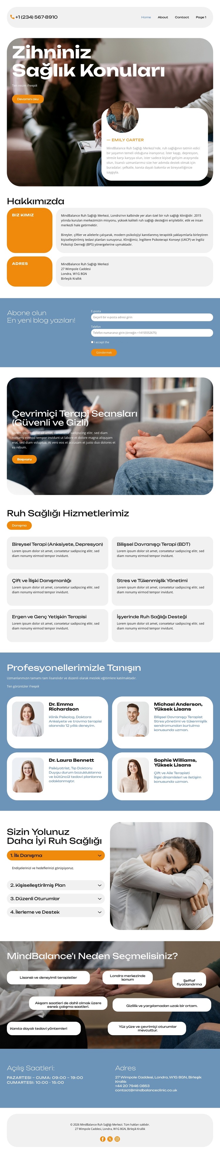 İyileştiren Destek Web Sitesi Şablonu