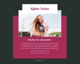 Eğitim Turları Için Web Sitesi Tasarımı