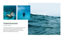 Plantilla HTML5 Más Creativa Para Submarinismo