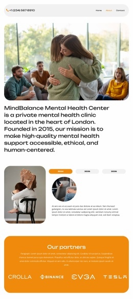Professional Mental Care - Html Code Example by Nicepage