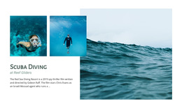 Most Creative HTML5 Template For Scuba Diving