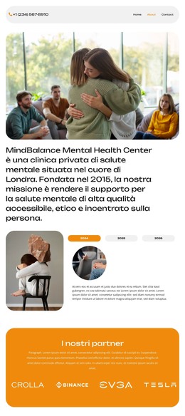 Assistenza mentale professionale Modelli HTML