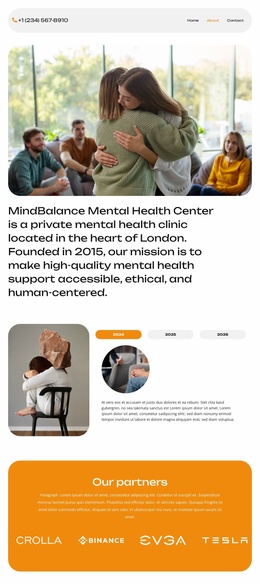 Professional Mental Care Landing Pages